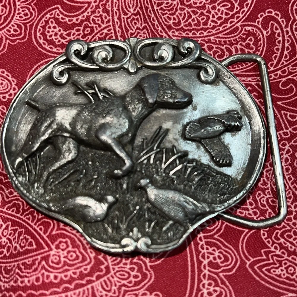 Vintage belt buckles. Tony Lama, Quail, Morgan horse, hunting, Austin Nichols - Picture 8 of 9
